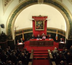 Vista general de la sede de la Real Academia Nacional de Medicina durante el desarrollo del acto